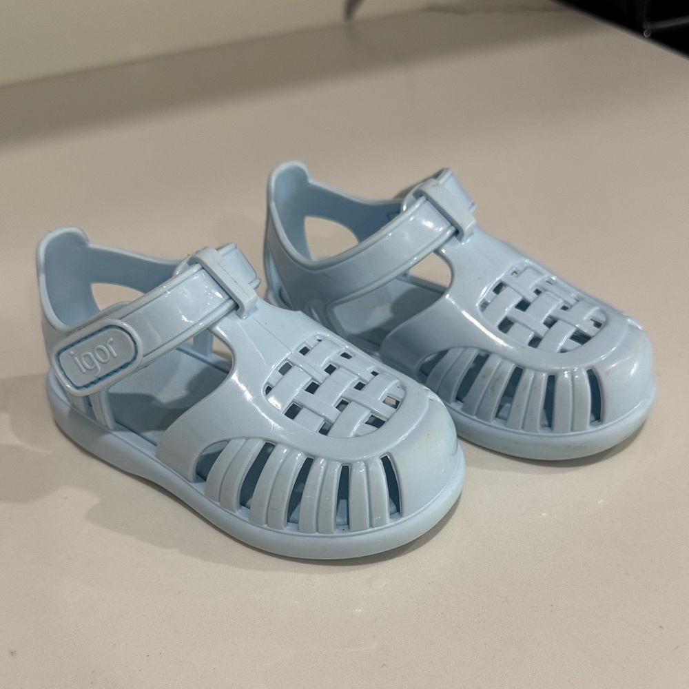 Igor Kids Jelly Sandals in Pale Blue